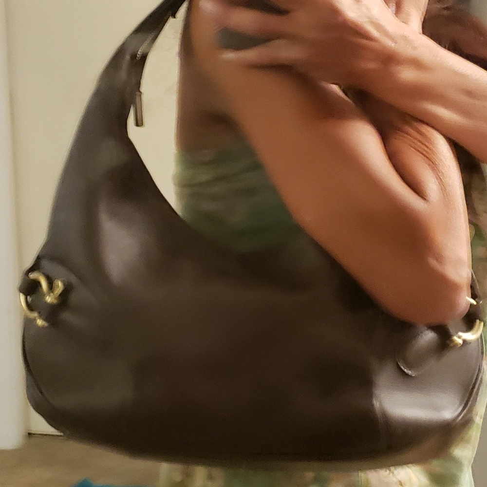 Auth. Burberry leather bag